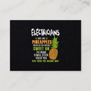 Carte De Visite Les Électriciens Sont Comme Des Ananas.