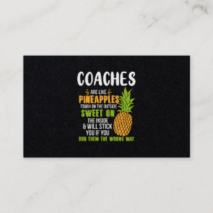 Carte De Visite Les Entraîneurs Sont Comme Des Ananas.