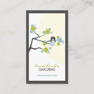Carte De Visite Les inséparables Sakura de fleurs de cerisier