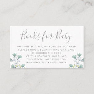 Carte De Visite Les livres demandent l'insertion d'invitation de