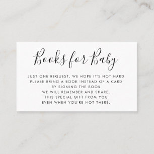 Carte De Visite Les livres demandent l'insertion d'invitation de