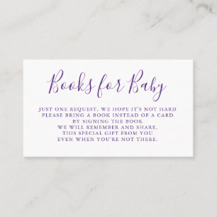 Carte De Visite Les livres demandent l'insertion d'invitation de