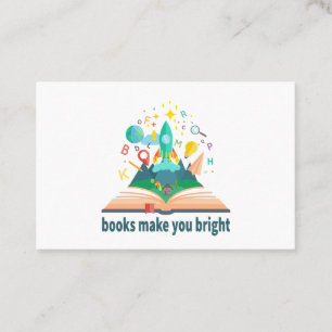Carte De Visite Les livres te rendent brillante