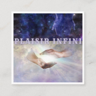 Carte De Visite Les mains de PLAISIR INFINI