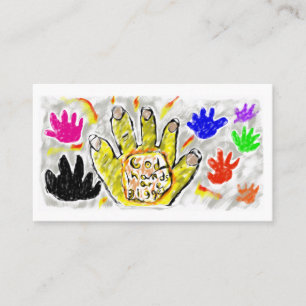 Carte De Visite les mains d'un dieu sont plus grandes