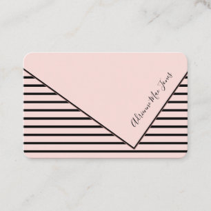 Carte De Visite Les nuances roses et noires se répandent