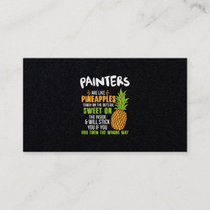 Carte De Visite Les Peintres Sont Comme Des Ananas.
