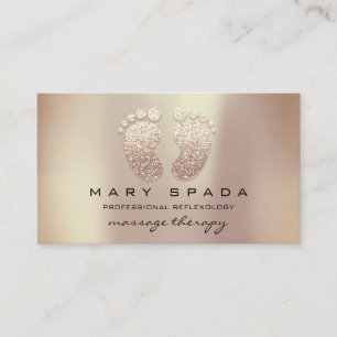 Carte De Visite Les pieds Instagra de réflexothérapie de thérap
