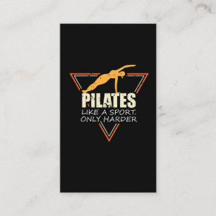 Carte De Visite Les Pilates Amusants Comme Un Sport Seulement Plus
