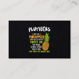 Carte De Visite Les plombiers Sont Comme Des Ananas.