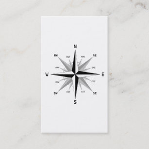 Carte De Visite Les quatre directions cardinales -