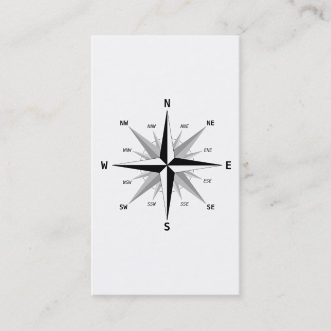 Carte De Visite Les quatre directions cardinales - (Devant)