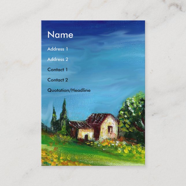 CARTE DE VISITE LES SOUFFRES ET LA CAMPAGNE EN TOSCANE- ITALIE (Devant)