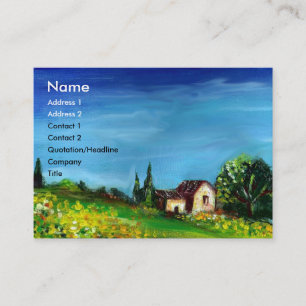 CARTE DE VISITE LES SOUFFRES ET LA CAMPAGNE EN TOSCANE- ITALIE