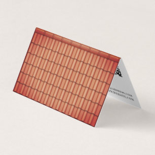 Carte De Visite Les tuiles sur le toit de Faux
