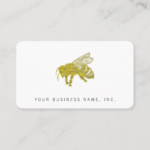 Carte De Visite Letterpress Bee