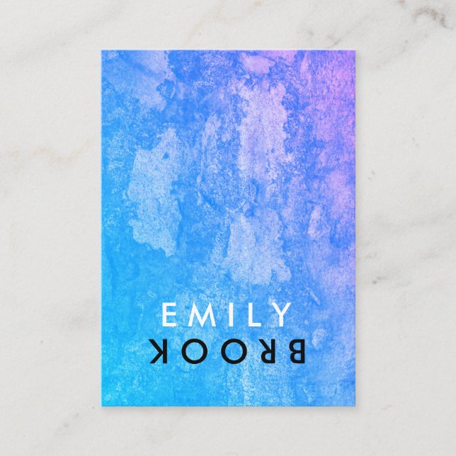 Carte De Visite Lettre Flip Chic Rustique (Devant)
