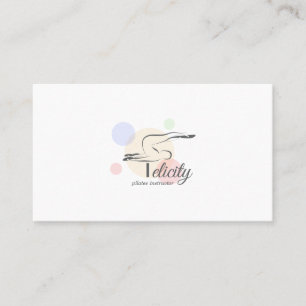 Carte De Visite Lettre Pilates F Pose Lettre monogramme F Pilate
