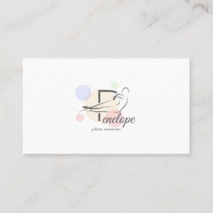 Carte De Visite Lettre Pilates P Pose Lettre monogramme P Pilate