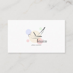 Carte De Visite Lettre Pilates Y Pose Lettre monogramme Y Pilate