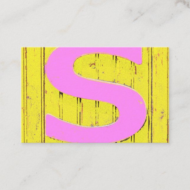 Carte De Visite Lettre s (Devant)
