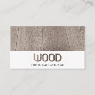 Carte De Visite Lettres en bois de plancher en bois organique 100%