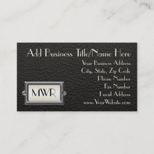 Carte De Visite Lettres exécutives personnalisées pour hommes avec