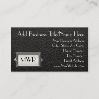 Carte De Visite Lettres exécutives personnalisées pour hommes avec