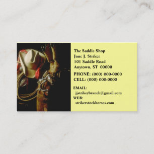 CARTE DE VISITE LEVER DE SOLEIL SUR LE CASQUETTE DE COWBOY