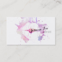 lèvres modernes chics de pourpre d'aquarelle de