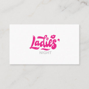 Carte De Visite lèvres nocturnes des dames de la bachelorette