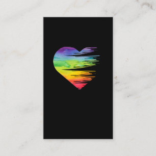 Carte De Visite LGBT Pride Égalité Sensibilisation au coeur Gay