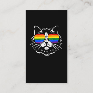Carte De Visite LGBTQ Pride Arc-en-ciel Couleurs de soleil colorée