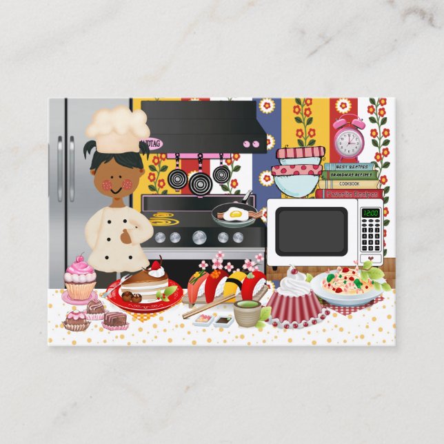 Carte De Visite L'heureux chef / traiteur - SRF (Devant)