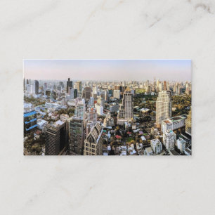 Carte De Visite l'horizon urbain de Bangkok