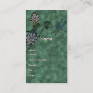 Carte De Visite Libellule