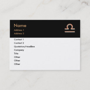 Carte de visite Libra