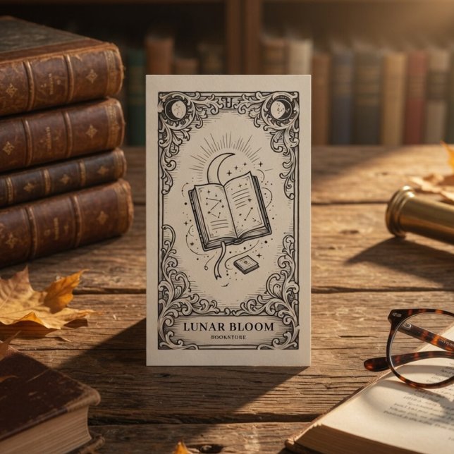 Carte De Visite Librairie Mystique | Librairie Mystique Ancienne (Créateur téléchargé)