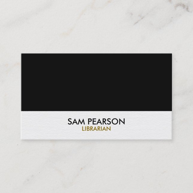 Carte De Visite Librarian Simple (Devant)