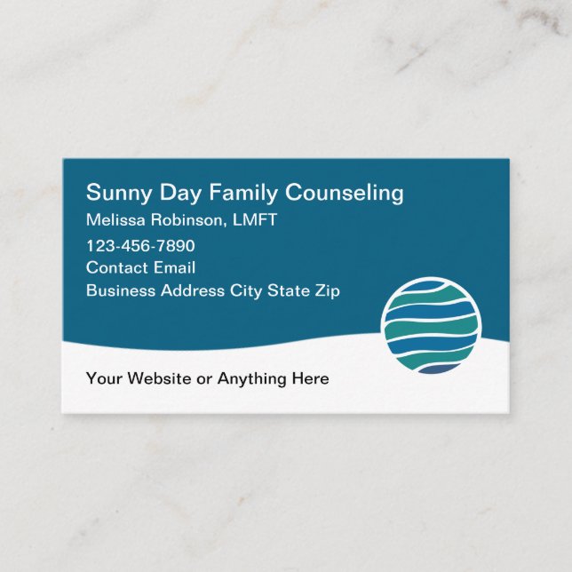 Carte De Visite Licensed Family Counseling Service (Devant)