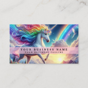 Carte De Visite Licorne Arc-en-ciel