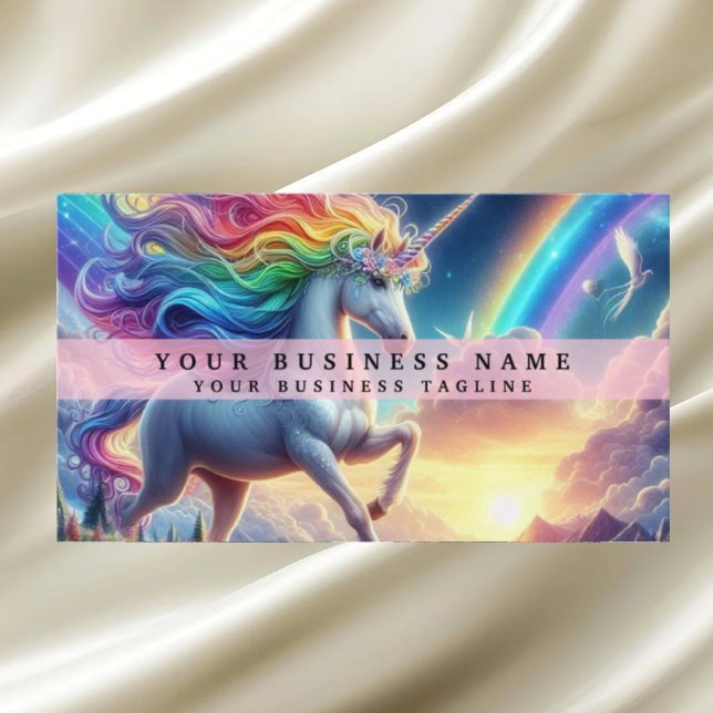 Carte De Visite Licorne Arc-en-ciel (Créateur téléchargé)