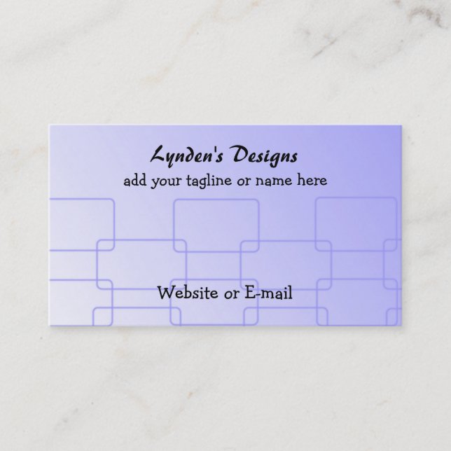 Carte De Visite Liens bleus classe (Devant)