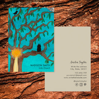 Carte De Visite Life Coach Arbre De Vie Médias Sociaux