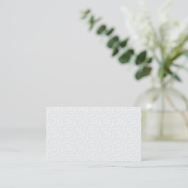 Carte De Visite Light Gray Geometric Floral Pattern (Debout devant)