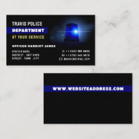 Ligne bleue et sirène, policier, application de la
