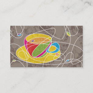 Carte De Visite ligne COFFEE rétro