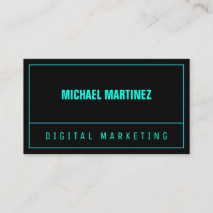 Carte De Visite Ligne couleur au néon fendue moderne