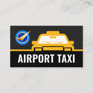 Carte De Visite Ligne d'aéroport de taxi automobile