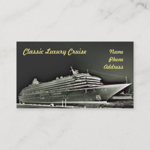 Carte De Visite Ligne de croisière de luxe classique